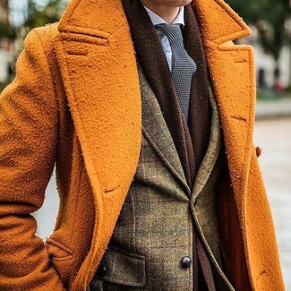 Dunkelgrüne Jacke mit Karomuster kombinieren – 3 Winter Herren Outfits