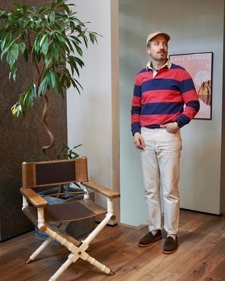 Dunkelgrüne Slipper kombinieren – 182 Herren Outfits
