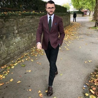 Dunkelgrüne gepunktete Krawatte kombinieren – 70 Herren Outfits