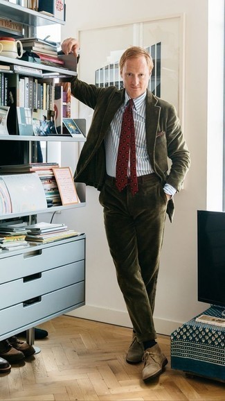 30 Jährige: Welche Socken mit dunkelgrünen Anzuges zu tragen – 9 Frühling Herren Outfits