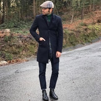 Dunkelgrünen Rollkragenpullover kombinieren – 219 Herren Outfits
