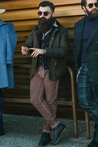 Dunkelgrüne Weste kombinieren – 103 Herren Outfits