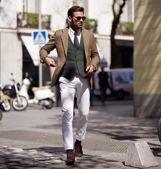 Dunkelgrüne Weste kombinieren – 103 Herren Outfits