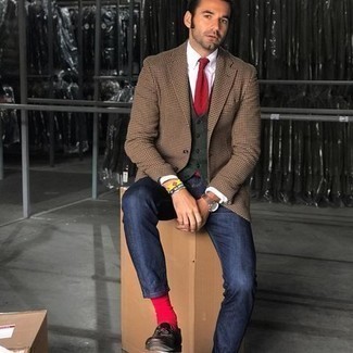 Dunkelgrüne Weste kombinieren – 103 Herren Outfits