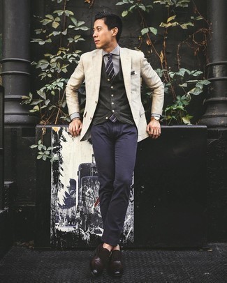 Dunkelgrüne Weste kombinieren – 103 Herren Outfits