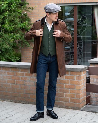 Dunkelgrüne Weste kombinieren – 103 Herren Outfits