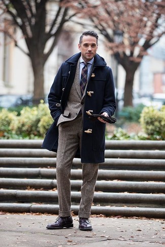 Dunkellila Stiefel kombinieren – 36 Herren Outfits