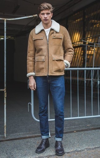 Dunkellila Stiefel kombinieren – 36 Herren Outfits