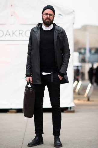 Wie Businesshemd mit Regenjacke zu kombinieren – 105 Herren Outfits