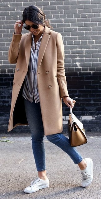 Wie Businesshemd mit enger Jeans zu kombinieren – 335 Damen Outfits warm Wetter
