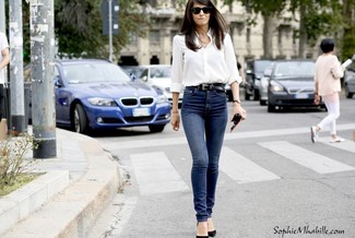 Wie Businesshemd mit enger Jeans zu kombinieren – 613+ Damen Outfits