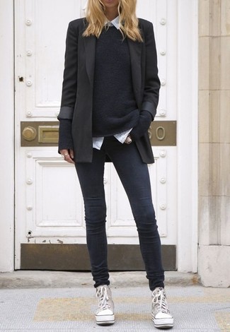 Wie Businesshemd mit enger Jeans zu kombinieren – 613+ Damen Outfits