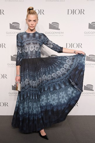 dunkelblaues Kleid von Norma Kamali