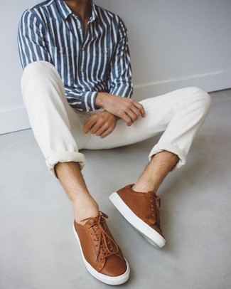 weiße Jeans von AMI Alexandre Mattiussi