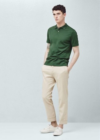 dunkelgrünes Polohemd von Polo Ralph Lauren