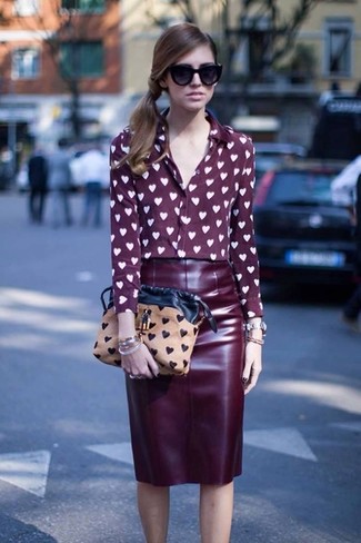 rote Seide Bluse von Givenchy