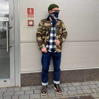 dunkelbraune Camouflage Feldjacke von Undercover