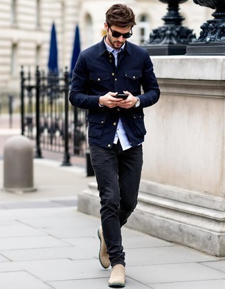 Wie Feldjacke mit Chelsea Boots zu kombinieren – 80 Herren Outfits