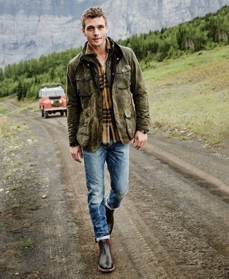Wie Feldjacke mit Chelsea Boots zu kombinieren – 80 Herren Outfits
