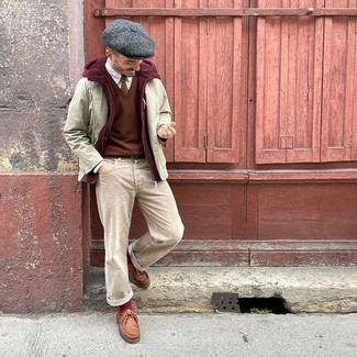 Fleece-Pullover mit einem Kapuze kombinieren – 56 Herren Outfits