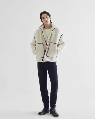 Fleece-Pullover kombinieren – 154 Frühling Herren Outfits