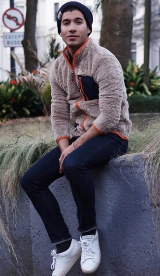 Fleece-Pullover kombinieren – 154 Frühling Herren Outfits