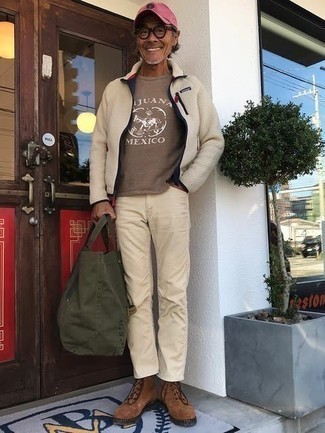 Fleece-Pullover kombinieren – 154 Frühling Herren Outfits