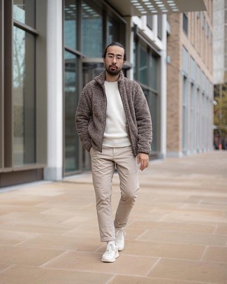 Fleece-Pullover kombinieren – 154 Frühling Herren Outfits
