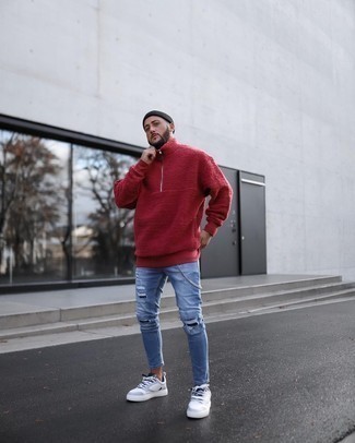 Fleece-Pullover kombinieren – 154 Frühling Herren Outfits