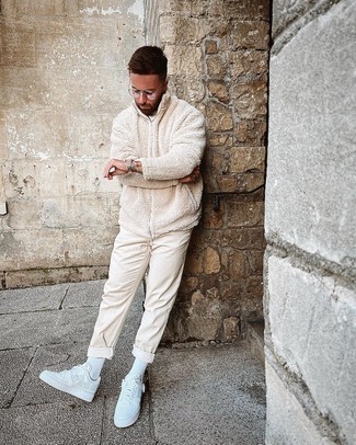 Fleece-Pullover kombinieren – 154 Frühling Herren Outfits
