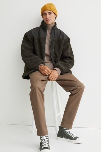 Fleece-Pullover kombinieren – 296 Herren Outfits