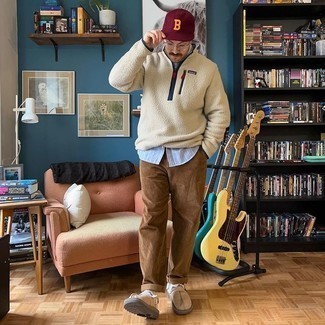 Fleece-Pullover kombinieren – 70 Smart-Casual Herren Outfits