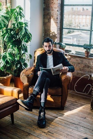Wie Mantel mit einem Pelzkragen mit Chinohose zu kombinieren – 33 Herren Outfits