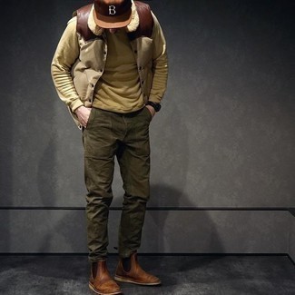 Wie ärmellose Jacke mit Sweatshirt zu kombinieren – 80 Herren Outfits
