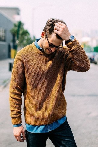 Goldenen Pullover kombinieren – 625+ Herren Outfits warm Wetter