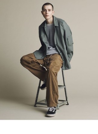 Teenager: Grüne Shirtjacke kombinieren – 3 Herren Outfits