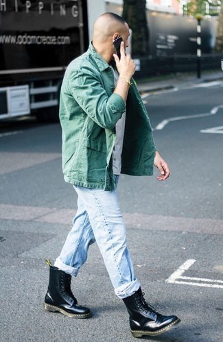 Grüne Shirtjacke kombinieren – 75 Herren Outfits