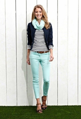 Grüne enge Jeans kombinieren – 24 Damen Outfits
