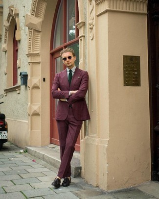 Grünes vertikal gestreiftes Businesshemd kombinieren – 34 Herren Outfits