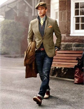 Gelbgrünes Einstecktuch kombinieren – 511+ Herren Outfits