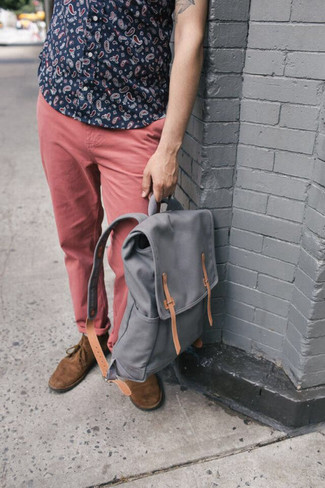 Grauen Segeltuch Rucksack kombinieren – 138 Herren Outfits