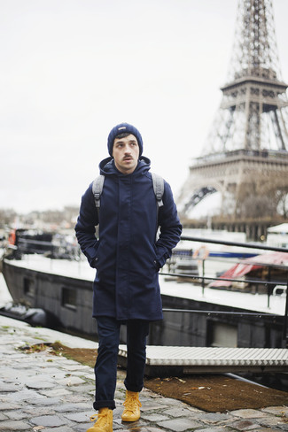 Grauen Segeltuch Rucksack kombinieren – 138 Herren Outfits