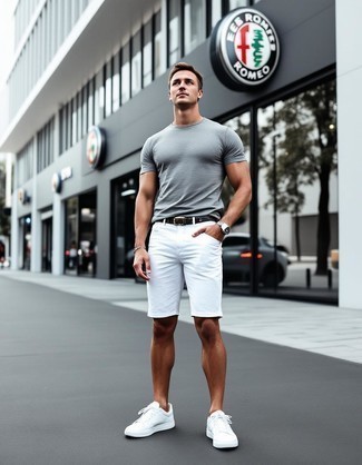Grauen Segeltuchgürtel kombinieren – 38 Sommer Herren Outfits