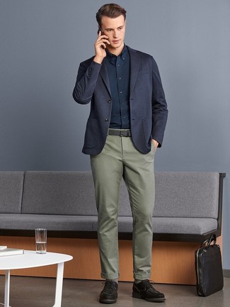 Grauen Segeltuchgürtel kombinieren – 56 Herren Outfits