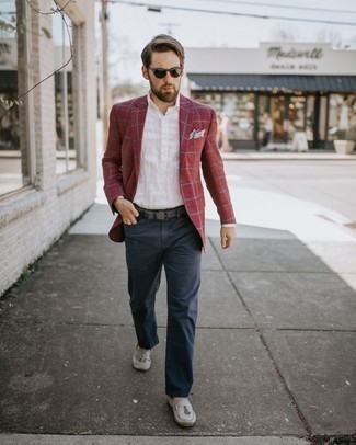 Grauen Segeltuchgürtel kombinieren – 56 Herren Outfits