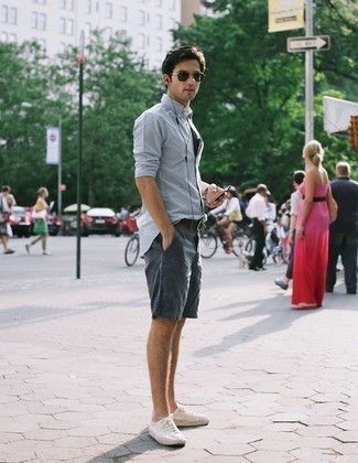 30 Jährige: Grauen Segeltuchgürtel kombinieren – 38 Herren Outfits
