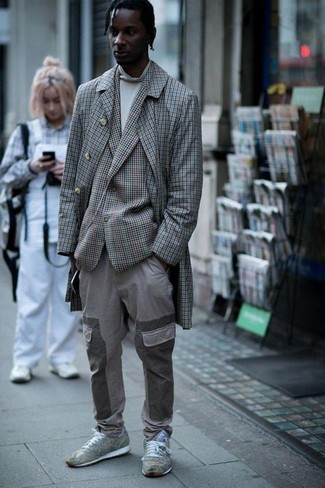 Graue Jacke mit Karomuster kombinieren – 23 Herren Outfits kalt Wetter