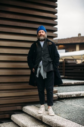 Graue Jacke mit Karomuster kombinieren – 23 Herren Outfits kalt Wetter