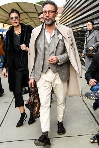 Graue Jacke mit Karomuster kombinieren – 23 Herren Outfits kalt Wetter