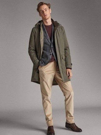 Graue Jacke mit Karomuster kombinieren – 23 Herren Outfits kalt Wetter